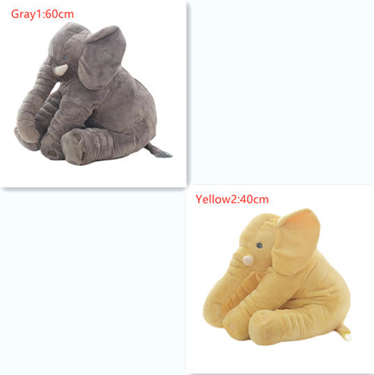 40/60cm No PP Cotton Soft Stuffed Elephant Skin Pillow Cushion Animal Skin Plush Toys Kids Doll Gifts