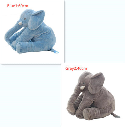 40/60cm No PP Cotton Soft Stuffed Elephant Skin Pillow Cushion Animal Skin Plush Toys Kids Doll Gifts