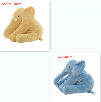 40/60cm No PP Cotton Soft Stuffed Elephant Skin Pillow Cushion Animal Skin Plush Toys Kids Doll Gifts