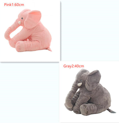 40/60cm No PP Cotton Soft Stuffed Elephant Skin Pillow Cushion Animal Skin Plush Toys Kids Doll Gifts