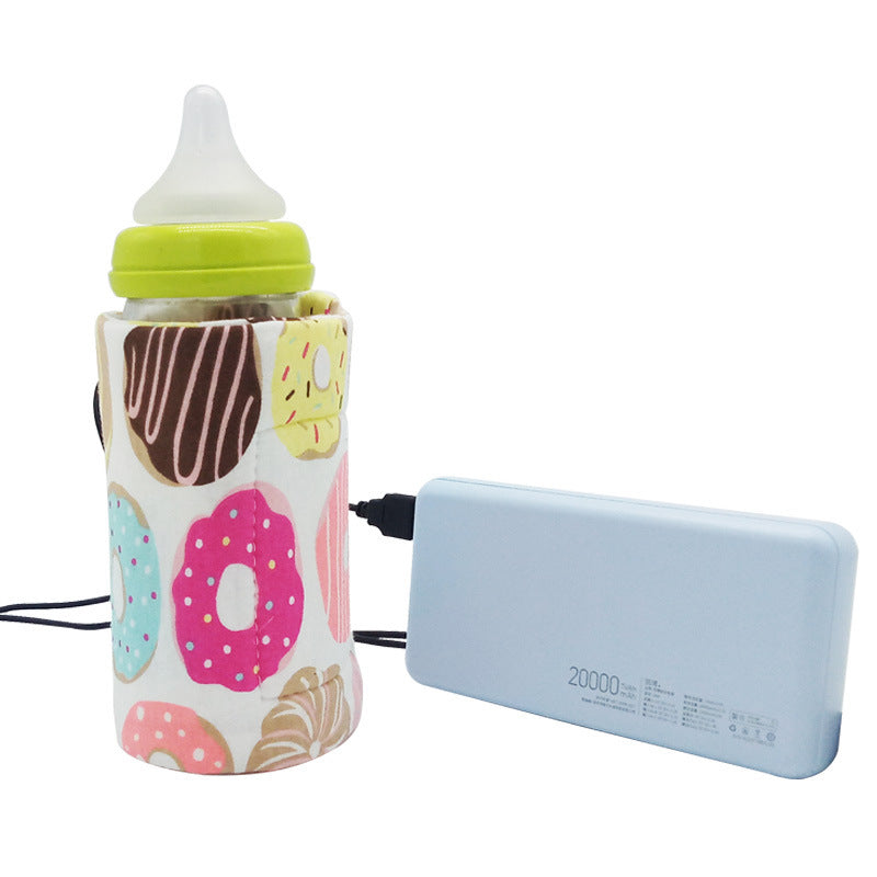 USB Milk Water Warmer Travel Stroller Insulated Bag Portable Baby Nursing Bottle Heater Cover Baby Food Warmer Bottle Warmer