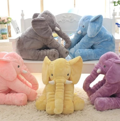 40/60cm No PP Cotton Soft Stuffed Elephant Skin Pillow Cushion Animal Skin Plush Toys Kids Doll Gifts