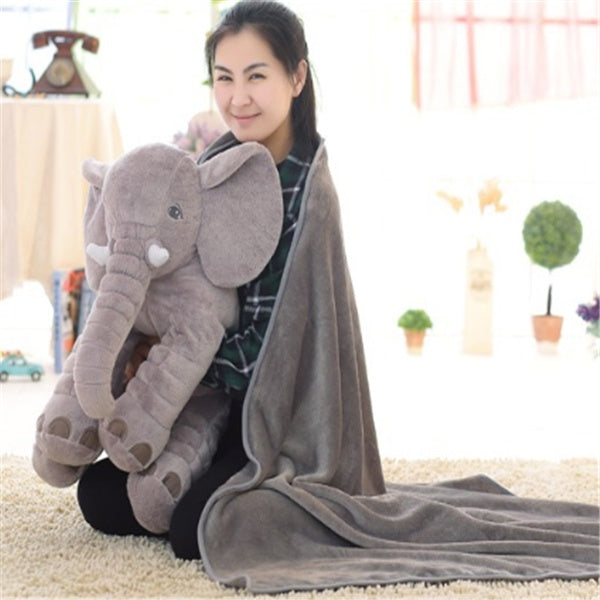 40/60cm No PP Cotton Soft Stuffed Elephant Skin Pillow Cushion Animal Skin Plush Toys Kids Doll Gifts