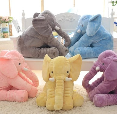 40/60cm No PP Cotton Soft Stuffed Elephant Skin Pillow Cushion Animal Skin Plush Toys Kids Doll Gifts