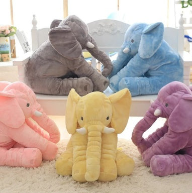 40/60cm No PP Cotton Soft Stuffed Elephant Skin Pillow Cushion Animal Skin Plush Toys Kids Doll Gifts