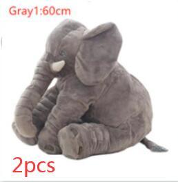 40/60cm No PP Cotton Soft Stuffed Elephant Skin Pillow Cushion Animal Skin Plush Toys Kids Doll Gifts