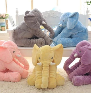 40/60cm No PP Cotton Soft Stuffed Elephant Skin Pillow Cushion Animal Skin Plush Toys Kids Doll Gifts